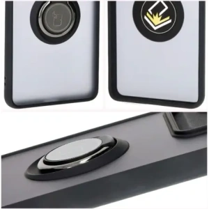 Kup Etui z uchwytem na palec Bizon Case Hybrid Ring do Motorola Edge 50 Pro przydymione z czarną ramką - BIZ6038 - {ean13} - Sklep Home Screen