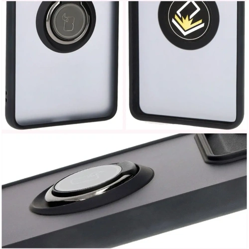 Buy Bizon Case Hybrid Ring Motorola Edge 50 Pro smoky with a black frame - BIZ6038 - {ean13} - Home Screen Store Europe