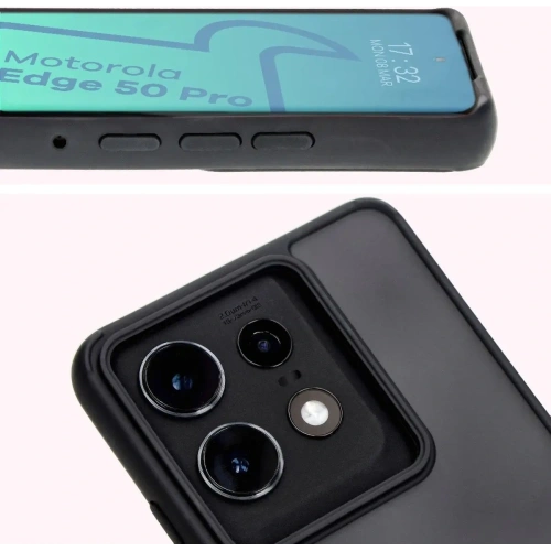 Kup Bizon Case Hybrid Gyűrű Motorola Edge 50 Pro füstös színben, fekete kerettel - BIZ6038 - {ean13} - Sklep Home Screen