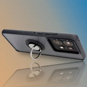 Kup Etui z uchwytem na palec Bizon Case Hybrid Ring do Motorola Edge 50 Pro przydymione z czarną ramką - BIZ6038 - {ean13} - Sklep Home Screen