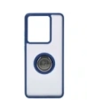 Kup Etui z uchwytem na palec Bizon Case Hybrid Ring do Motorola Edge 50 Pro przydymione z granatową ramką - BIZ5832 - {ean13} - Sklep Home Screen