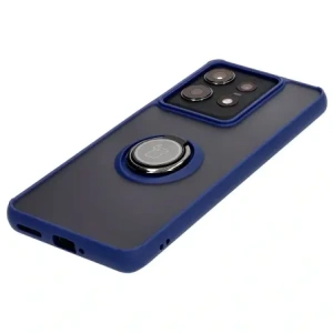 Kup Etui z uchwytem na palec Bizon Case Hybrid Ring do Motorola Edge 50 Pro przydymione z granatową ramką - BIZ5832 - {ean13} - Sklep Home Screen