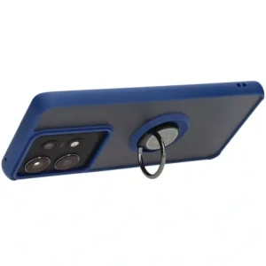 Kup Etui z uchwytem na palec Bizon Case Hybrid Ring do Motorola Edge 50 Pro przydymione z granatową ramką - BIZ5832 - {ean13} - Sklep Home Screen