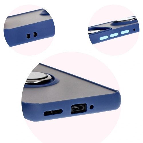 Kup Bizon Case Hybrid Gyűrű Motorola Edge 50 Pro füstös színben, tengerészkék kerettel. - BIZ5832 - {ean13} - Sklep Home Screen