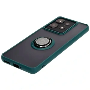 Kup Etui z uchwytem na palec Bizon Case Hybrid Ring do Motorola Edge 50 Pro przydymione z ciemnozieloną ramką - BIZ5833 - {ean13} - Sklep Home Screen