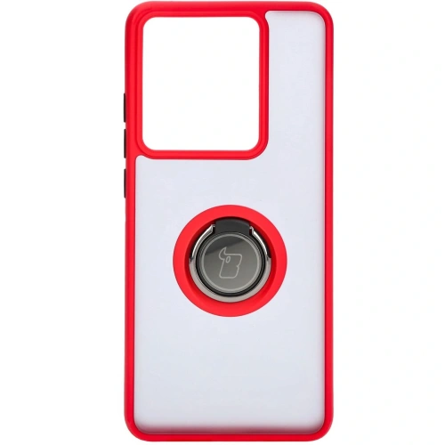 Kup Etui z uchwytem na palec Bizon Case Hybrid Ring do Motorola Edge 50 Pro przydymione z czerwoną ramką - BIZ5834 - {ean13} - Sklep Home Screen