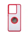 Kup Etui z uchwytem na palec Bizon Case Hybrid Ring do Motorola Edge 50 Pro przydymione z czerwoną ramką - BIZ5834 - {ean13} - Sklep Home Screen