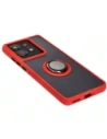 Kup Etui z uchwytem na palec Bizon Case Hybrid Ring do Motorola Edge 50 Pro przydymione z czerwoną ramką - BIZ5834 - {ean13} - Sklep Home Screen