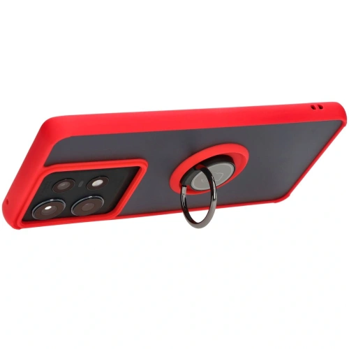 Buy Bizon Case Hybrid Ring Motorola Edge 50 Pro smoky with a red frame - BIZ5834 - {ean13} - Home Screen Store Europe
