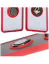 Kup Etui z uchwytem na palec Bizon Case Hybrid Ring do Motorola Edge 50 Pro przydymione z czerwoną ramką - BIZ5834 - {ean13} - Sklep Home Screen