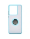 Kup Etui z uchwytem na palec Bizon Case Hybrid Ring do Motorola Edge 50 Pro przydymione z jasnoniebieską ramką - BIZ6042 - {ean13} - Sklep Home Screen