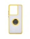 Kup Etui s úchopem na prst Bizon Case Hybrid Ring pro Motorola Edge 50 Pro kouřové s žlutým rámem - BIZ5839 - {ean13} - Sklep Home Screen