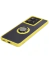 Kup Etui s úchopem na prst Bizon Case Hybrid Ring pro Motorola Edge 50 Pro kouřové s žlutým rámem - BIZ5839 - {ean13} - Sklep Home Screen