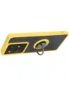 Kup Etui z uchwytem na palec Bizon Case Hybrid Ring do Motorola Edge 50 Pro przydymione z żółtą ramką - BIZ5839 - {ean13} - Sklep Home Screen