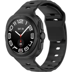 Kup Bizon Strap Uhr Silikon Samsung Galaxy Uhr Ultra 47 mm schwarz - BIZ5840 - {ean13} - Sklep Home Screen