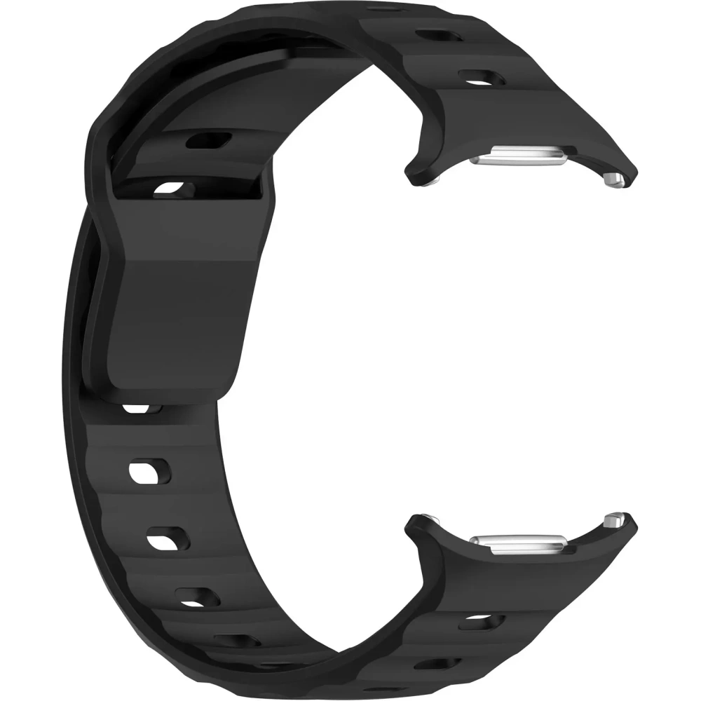 Silikonowy pasek Bizon Strap Watch Silicone do Samsung Galaxy Watch Ultra 47 mm czarny