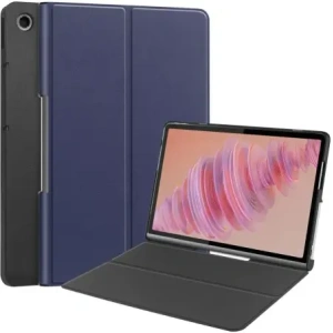 Etui z klapką Bizon Case Tab Croc do Lenovo Tab Plus 11.5" 2024 granatowe
