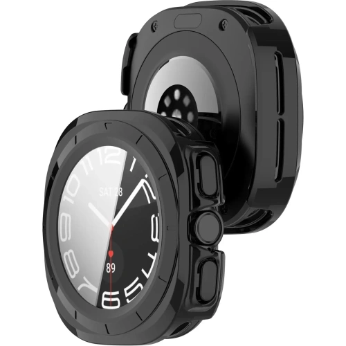 Kup Bizon Case+Glass Uhr Samsung Galaxy Uhr Ultra 47 mm schwarz - BIZ6047 - {ean13} - Sklep Home Screen