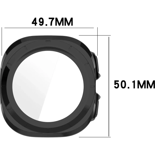 Kup Etui ze szkłem do zegarka Bizon Case+Glass Watch do Samsung Galaxy Watch Ultra 47 mm czarne - BIZ6047 - {ean13} - Sklep Home Screen