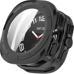 Kup Etui ze szkłem do zegarka Bizon Case+Glass Watch do Samsung Galaxy Watch Ultra 47 mm czarne - BIZ6047 - {ean13} - Sklep Home Screen
