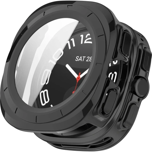 Kup Bizon Case+Glass Uhr Samsung Galaxy Uhr Ultra 47 mm schwarz - BIZ6047 - {ean13} - Sklep Home Screen
