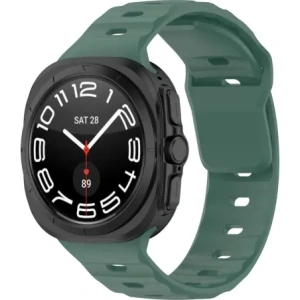 Kup Bizon Strap-Uhr Silikon Samsung Galaxy Watch Ultra 47 mm dunkelgrün - BIZ6050 - {ean13} - Sklep Home Screen