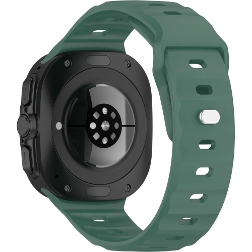 Kup Bizon Strap-Uhr Silikon Samsung Galaxy Watch Ultra 47 mm dunkelgrün - BIZ6050 - {ean13} - Sklep Home Screen