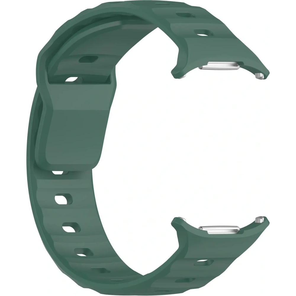 Silikonowy pasek Bizon Strap Watch Silicone do Samsung Galaxy Watch Ultra 47 mm ciemnozielony