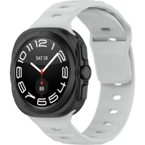 Kup Silikonowy pasek Bizon Strap Watch Silicone do Samsung Galaxy Watch Ultra 47 mm jasnoszary - BIZ6051 - {ean13} - Sklep Home Screen