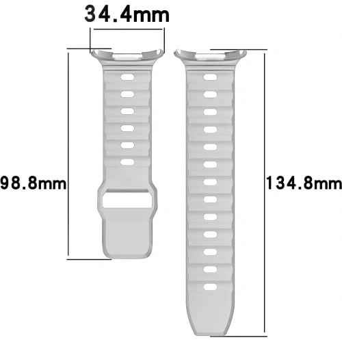 Kup Silikonový pásek Bizon Strap Watch Silicone pro Samsung Galaxy Watch Ultra 47 mm světle šedý - BIZ6051 - {ean13} - Sklep Home Screen