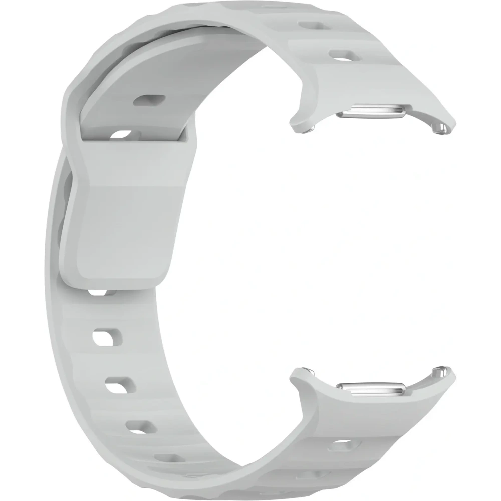 Silikonowy pasek Bizon Strap Watch Silicone do Samsung Galaxy Watch Ultra 47 mm jasnoszary