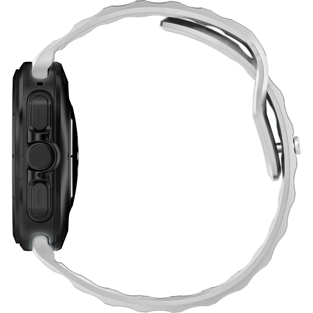 Silikonowy pasek Bizon Strap Watch Silicone do Samsung Galaxy Watch Ultra 47 mm jasnoszary