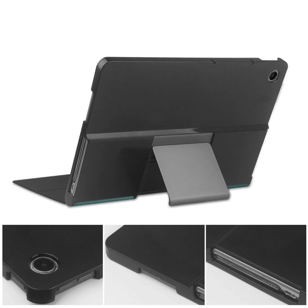Etui z klapką Bizon Case Tab Croc do Lenovo Tab Plus 11.5" 2024 ciemnozielone