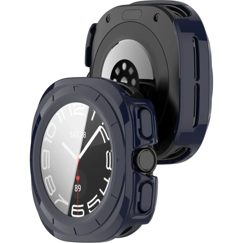 Kup Bizon Case+Glass Uhr Samsung Galaxy Uhr Ultra 47 mm blau - BIZ5859 - {ean13} - Sklep Home Screen