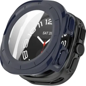 Kup Etui ze szkłem do zegarka Bizon Case+Glass Watch do Samsung Galaxy Watch Ultra 47 mm niebieskie - BIZ5859 - {ean13} - Sklep Home Screen
