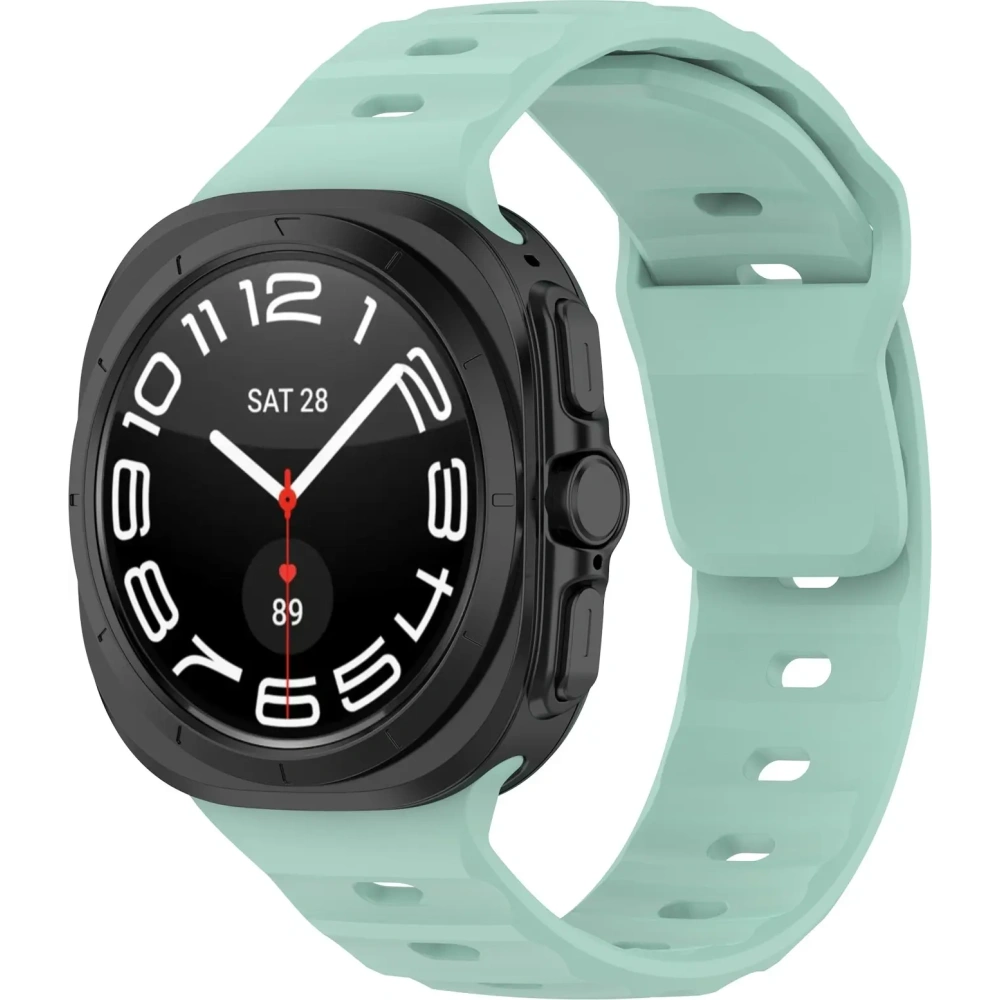 Silikonowy pasek Bizon Strap Watch Silicone do Samsung Galaxy Watch Ultra 47 mm miętowy