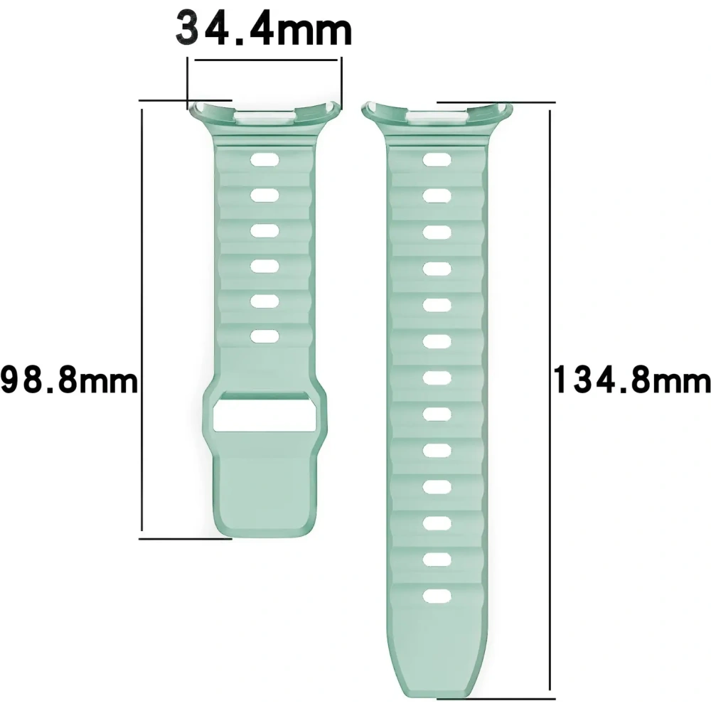 Silikonowy pasek Bizon Strap Watch Silicone do Samsung Galaxy Watch Ultra 47 mm miętowy