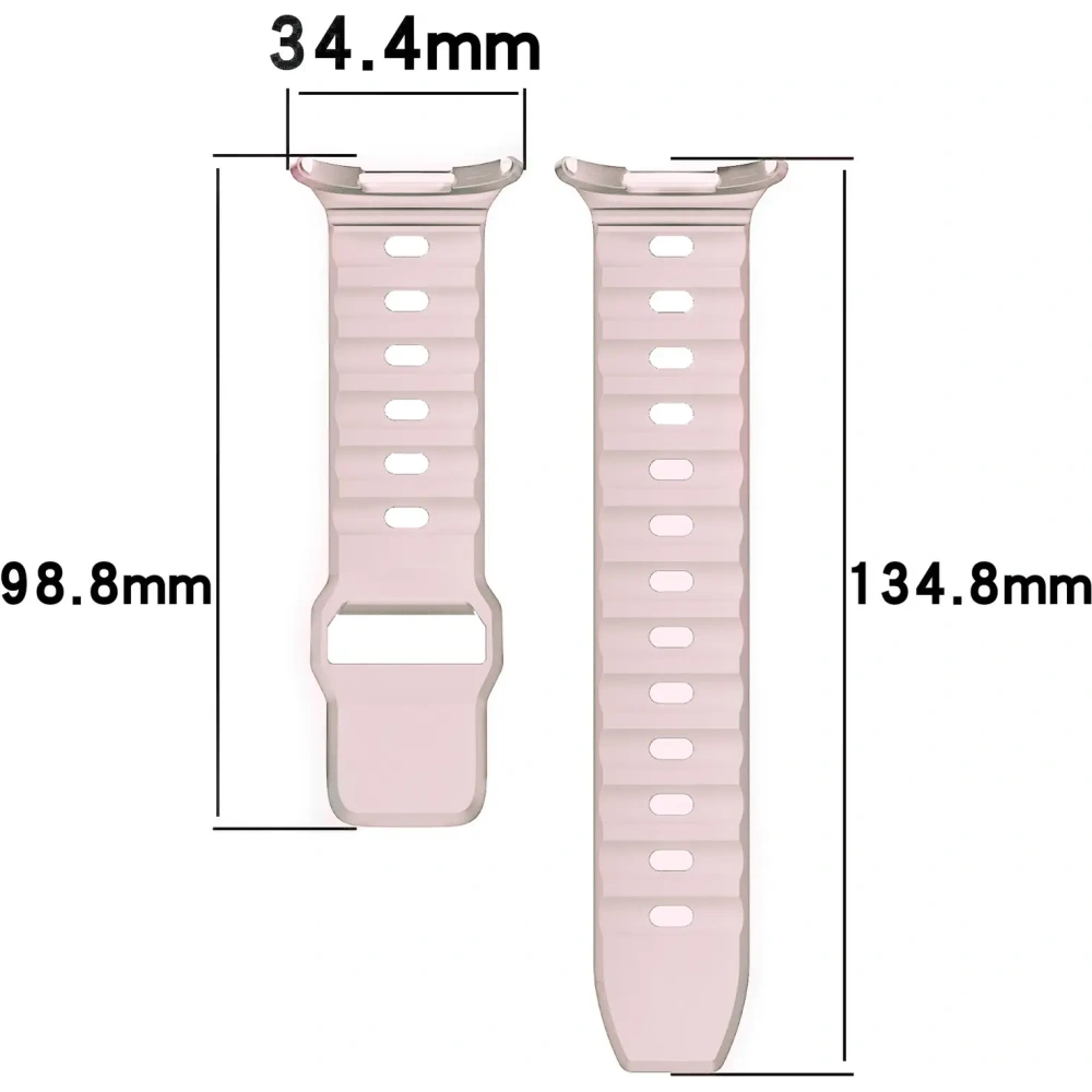 Silikonowy pasek Bizon Strap Watch Silicone do Samsung Galaxy Watch Ultra 47 mm różowy