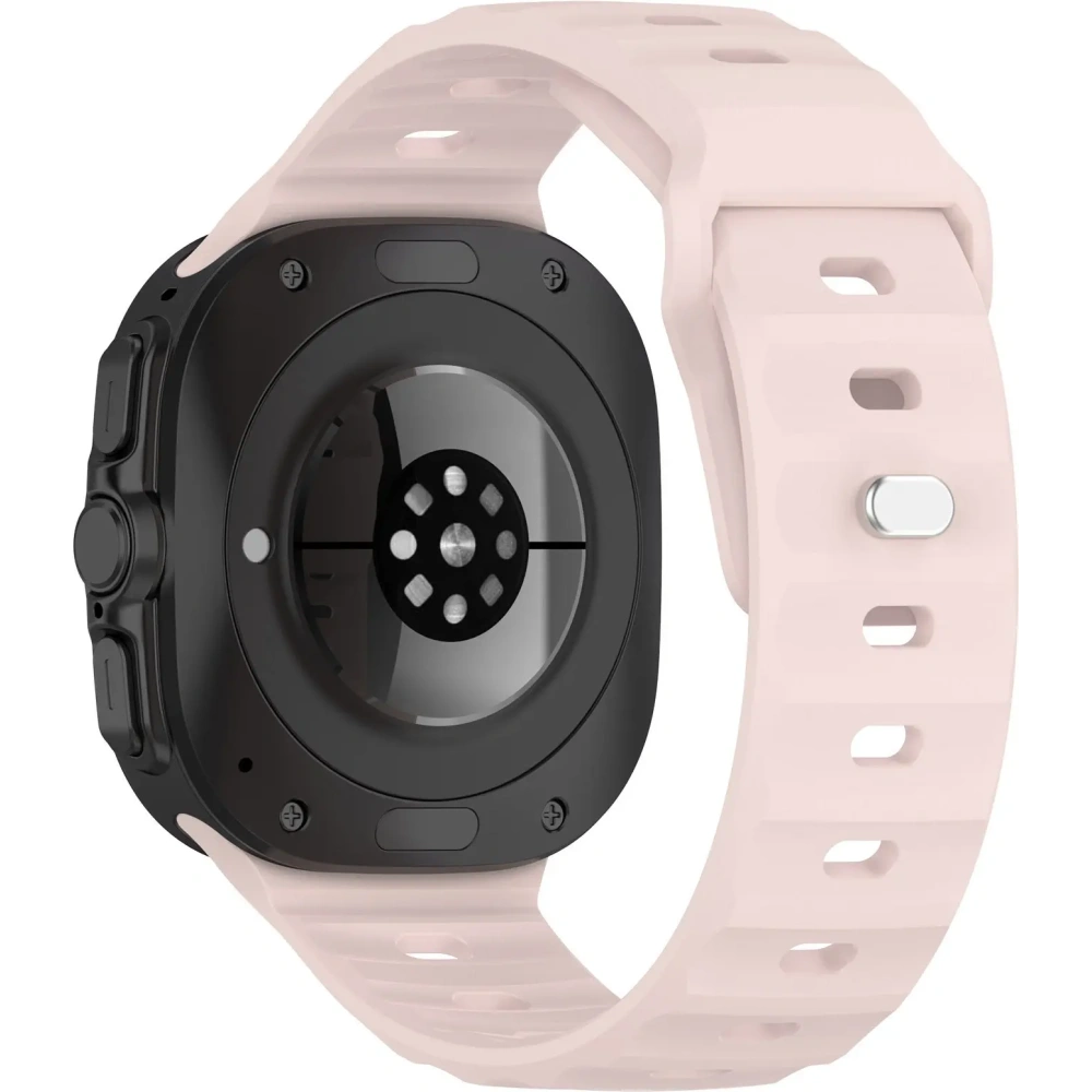 Silikonowy pasek Bizon Strap Watch Silicone do Samsung Galaxy Watch Ultra 47 mm różowy