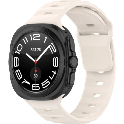 Kup Bizon Szíjas Óra Szilikon Samsung Galaxy Óra Ultra 47 mm világos bézs - BIZ5872 - {ean13} - Sklep Home Screen