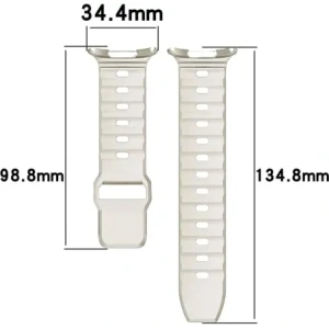 Kup Silikonový pásek Bizon Strap Watch Silicone do Samsung Galaxy Watch Ultra 47 mm světlobežový - BIZ5872 - {ean13} - Sklep Home Screen