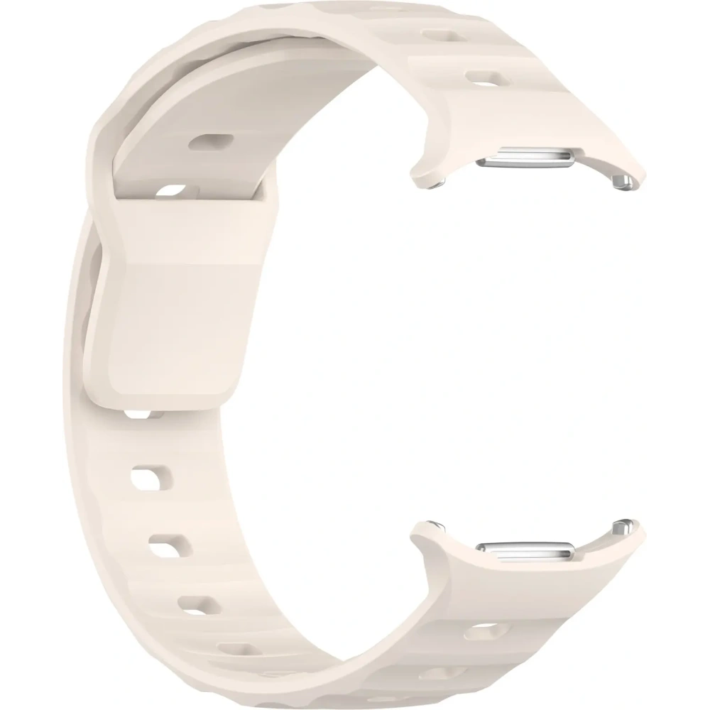 Silikonowy pasek Bizon Strap Watch Silicone do Samsung Galaxy Watch Ultra 47 mm jasnobeżowy