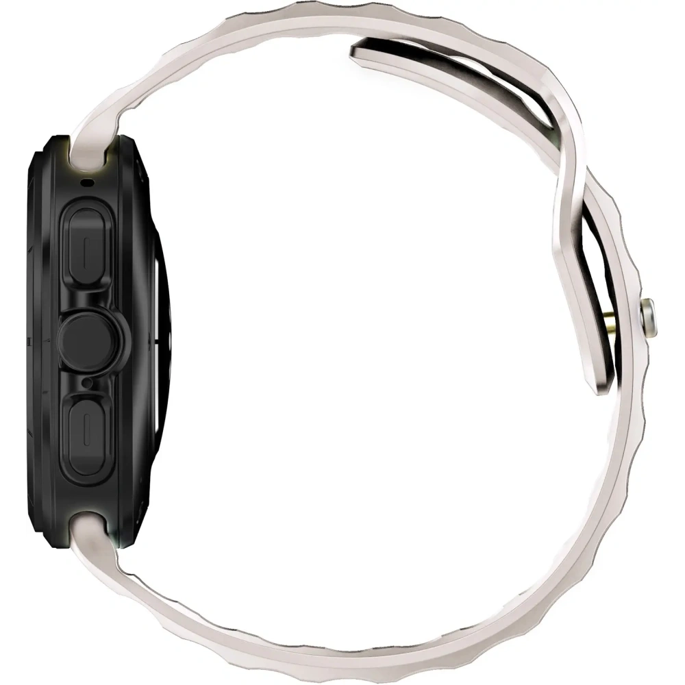 Silikonowy pasek Bizon Strap Watch Silicone do Samsung Galaxy Watch Ultra 47 mm jasnobeżowy