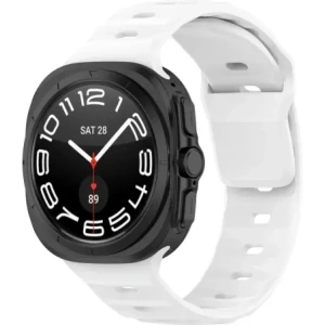 Kup Bizon Armbanduhr Silikon Samsung Galaxy Watch Ultra 47 mm weiß - BIZ5882 - {ean13} - Sklep Home Screen