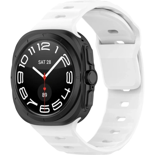 Kup Silikonový pásek Bizon Strap Watch Silicone do Samsung Galaxy Watch Ultra 47 mm bílý - BIZ5882 - {ean13} - Sklep Home Screen