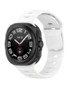 Silikonový pásek Bizon Strap Watch Silicone do Samsung Galaxy Watch Ultra 47 mm bílý