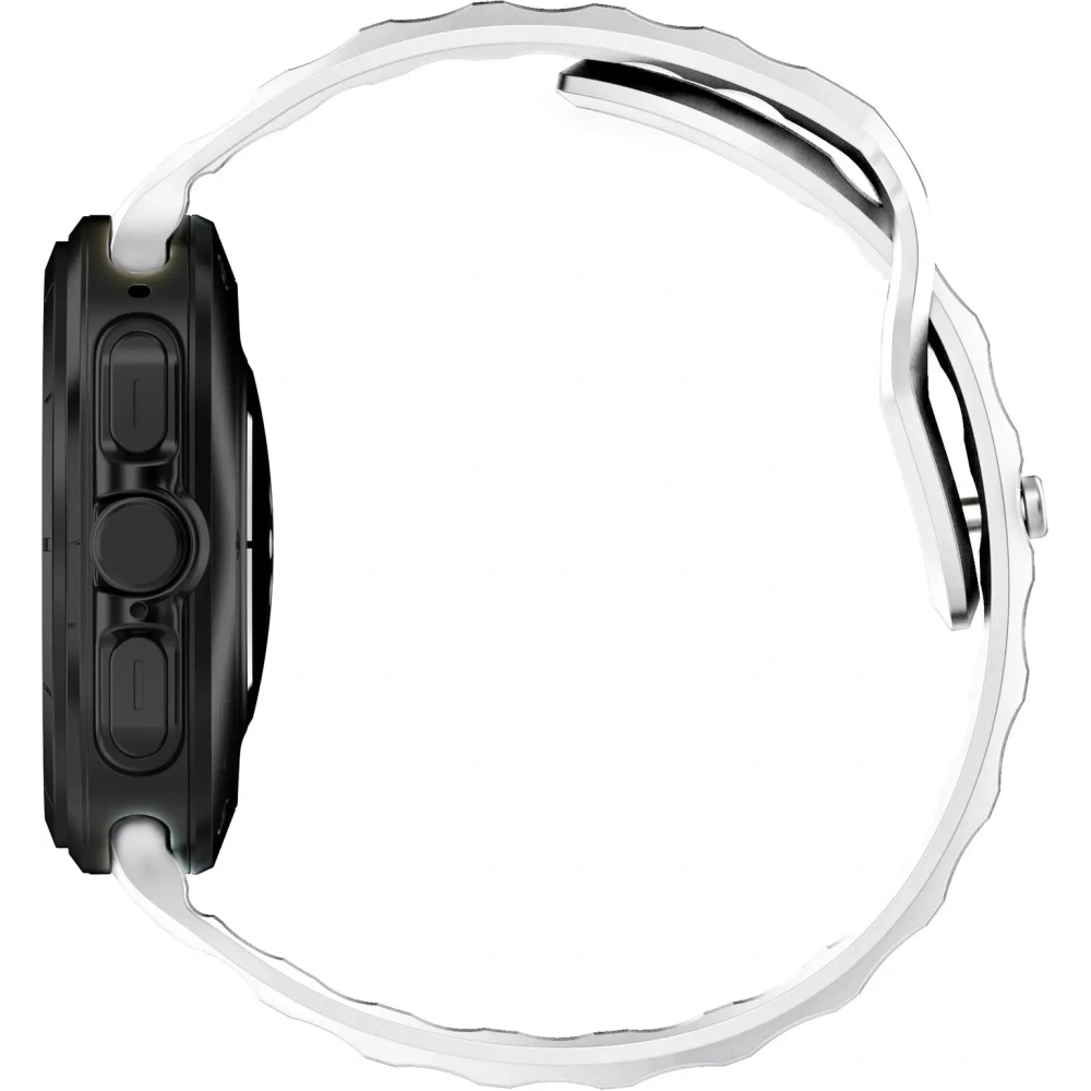 Silikonowy pasek Bizon Strap Watch Silicone do Samsung Galaxy Watch Ultra 47 mm biały