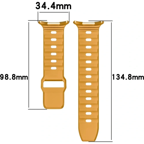 Kup Bizon Strap Watch Silikon Samsung Galaxy Watch Ultra 47 mm gelb - BIZ5899 - {ean13} - Sklep Home Screen
