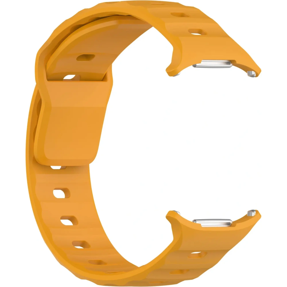 Silikonowy pasek Bizon Strap Watch Silicone do Samsung Galaxy Watch Ultra 47 mm żółty