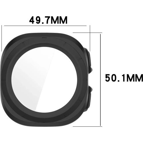 Kup Etui ze szkłem do zegarka Bizon Case+Glass Watch do Samsung Galaxy Watch Ultra 47 mm matowo czarne - BIZ5900 - {ean13} - Sklep Home Screen